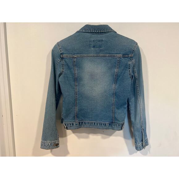 Levi’s Girls Denim Stretch Jacket 10/12 - Picture 5 of 6